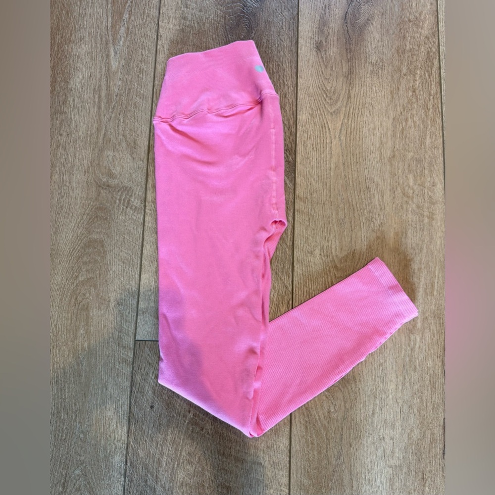 PINK Victoria's Secret Pink Ribbed Leggings NWOT